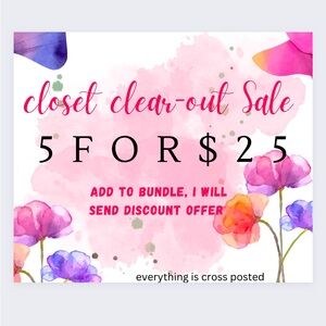 5 for $25 !!!